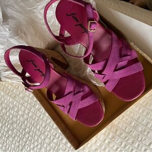 Free people Lisbon platform sandal in verbena